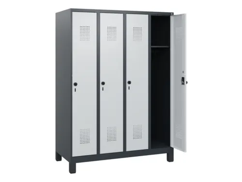 schoollocker,HxBxD 1630x1200x500mm,4vak,vak B 300mm,draaigrendel