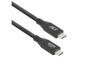 Kabel ACT USB-C 3.2 GEN.2 M/M zwart 2 meter - 2