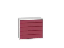 ladekast HxBxD 900x1050x550mm 5laden romp RAL7035 front RAL3004