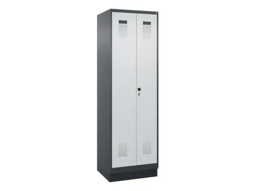 PBM-locker,HxBxD 1950x600x500mm,2vak,vak B 300mm,draaigrendel