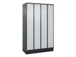 locker voor scheiding van kleding,HxBxD 1950x1200x500mm,4vak