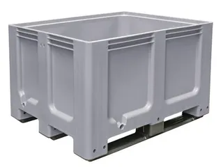 Stapelcontainer Hxbxd 760x1200x1000mm 610 Liter 3Sledepoten Antraciet - 1