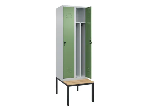 locker voor scheiding van kleding,HxBxD 2120x600x815mm,2vak