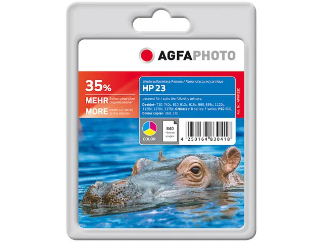 APHP23C AP HP C1823DE DJ Inkt 3-kleuren HC rebuilt Blister 48ml
