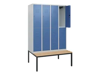 Dubbeldekse dekenkist,HxBxD 1950x1200x815mm,4x2vak.,vak B 300mm - 2