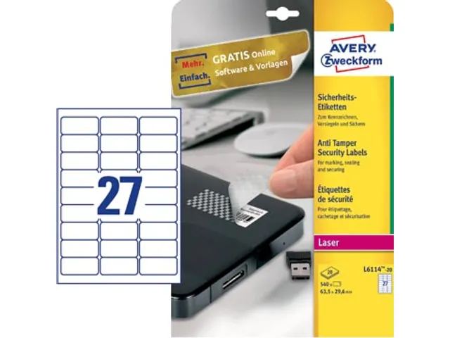 Bestendig Veiligheidetiket