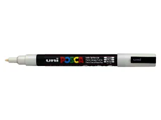 Verfstift Posca PC3M Fijne punt 0,9-1,3mm Wit - 2