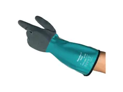 Ansell AlphaTec 58-201 nitril handschoenen grijs/groen maat 9 6 paar
