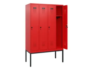 schoollocker,HxBxD 1950x1200x500mm,4vak,vak B 300mm,draaigrendel - 1