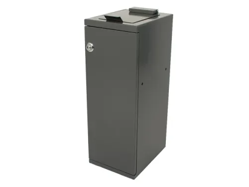 Modulaire Afvalbak met Deur en Zakhouder 55 Liter Grijs