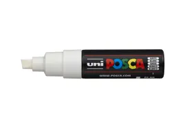Verfstift Posca PC8K Brede punt 8mm schuin Wit