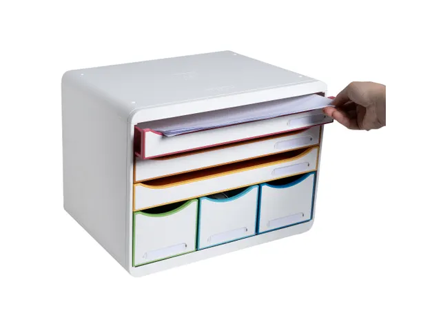 Ladenbox 6 Laden STORE-BOX MAXI wit/harlekijn/wit