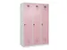 locker voor scheiding van kleding,HxBxD 1850x1200x500mm,3vak