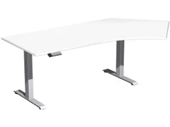 Av. régl. él. hauteur bureau d'angle HxlxP 730-1230x2166x1130mm