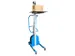 élévateur électrique,force 150kg,plateforme Lxl 600x470mm,4 roul.