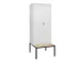 locker voor scheiding van kleding,HxBxD 2120x800x815mm,2vak