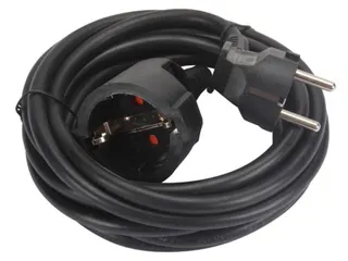 Verlengkabel 3m - Zwart - 3G1.5 - Randaarde - 1