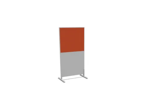 scheidingswand,HxB 1545x800mm,MP-lichtgrijs,BN3012-oranje