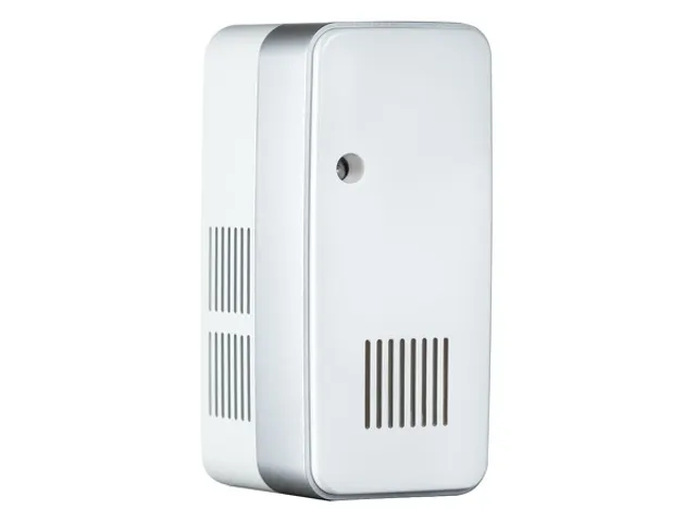 Luchtverfrisser kunststof wit/zilver