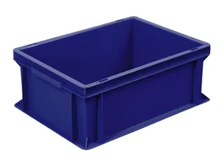 Euronorm Stapelkrat 170x400x300mm 16liter Gesloten Blauw - 1
