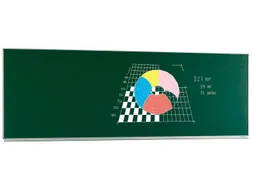 Schoolbord Enkelvlaksbord 120x200cm Krijtbord Magnetisch Groen emaille