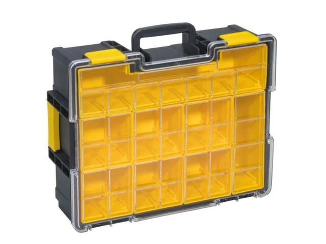 Assortimentskoffer,HxBxD 144x440x355mm,8bakken,PP,koffer zwart