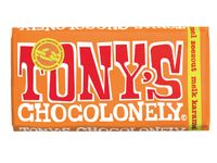 Chocolade Tony's Chocolonely reep 180gr melk karamel zeezout