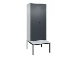 locker voor scheiding van kleding,HxBxD 2120x800x815mm,2vak