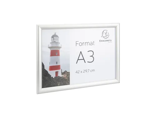 Wand poster lijst A3 aluminium/kristal