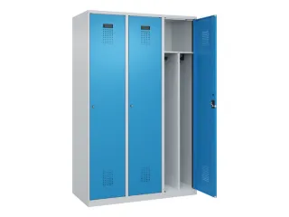 locker voor scheiding van kleding,HxBxD 1850x1200x500mm,3vak - 1