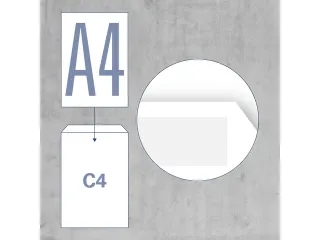 Akte envelop Raadhuis 229x324mm C4 wit gegomd krimp a 10 stuks - 5