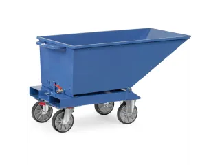 Afvalbakken 4701a Ral5007 250l 750kg Aftapkraan - 2