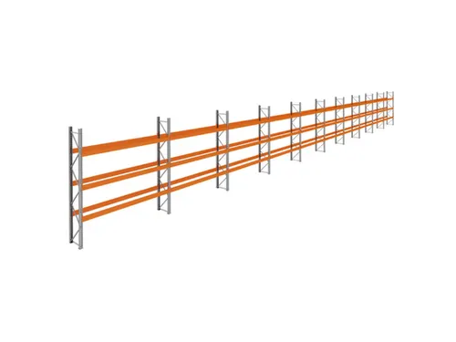 palletstelling,basis+9xaanbouw,HxBxD 3990x37100x750mm,vakl. 3400kg