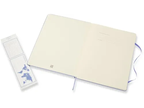 Notitieboek Moleskine XL 190x250mm lijn hard cover hydrangea blue