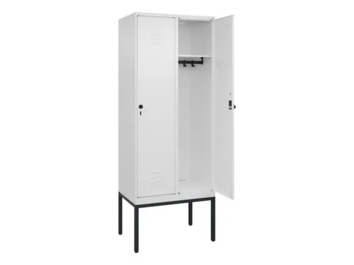 locker,HxBxD 2120x800x500mm,2vak,vak B 400mm,draaigrendel
