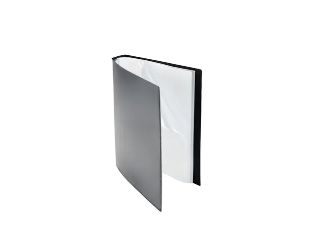 Showalbum Foldersys A4 PP 100 tassen zwart met frontsheet