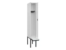 locker met bank,HxBxD 2120x300x815mm,1vak,vak B 300mm,cilinderslot