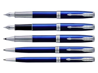 Balpen Parker Sonnet Blue Lacquer CT Finish Medium - 6