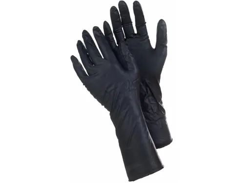 Tegera 849 nitril wegwerphandschoenen zwart maat 9, per 50 stuks