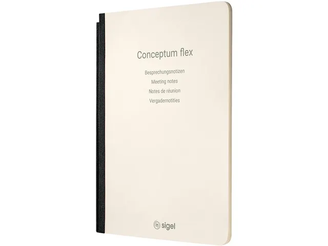 Cahier de notes Conceptum Flex A5, chamois 80gr, notes de réunion, 4