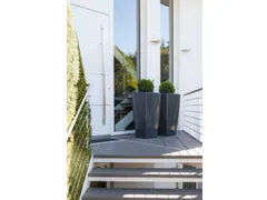 plantenpot,trapeziumvormig,PE,antracietgrijs,HxBxD 700x360x360mm