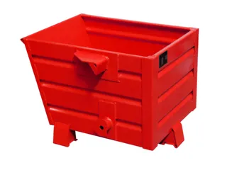Kiepbak 600x600x800mm 0.30m³ 50kg Draagverm. 500kg Ral3000 - 1