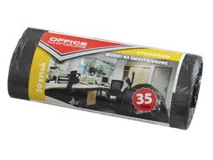 Vuilniszak 48x56cm 35L HDPE zwart 50 stuks
