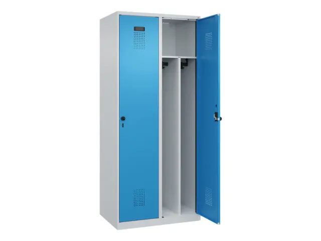 locker voor scheiding van kleding,HxBxD 1850x800x500mm,2vak