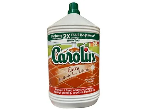 Carolin vloerreiniger Extra lijnolie Tegelreiniger fles van 5 liter