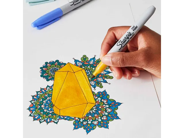 Feutre Sharpie Mustic Gems pointe fine blister de 12 couleurs