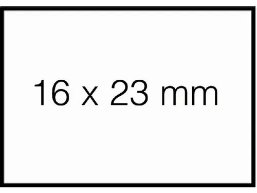 Prijsetiket 16x23mm Sato Duo 20 afneembaar wit