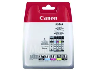 Canon PGI-580 & CLI-581 Inktcartridges 5-Pack Zwart + Kleur - 2