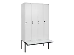 locker voor scheiding van kleding,HxBxD 2120x1200x815mm,4vak