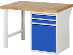 werkbank,HxBxD 890x1250x900mm,beukblad,draagverm. 750kg